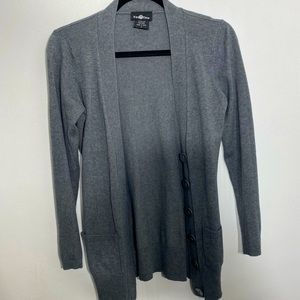 Grey long Cardigan Small